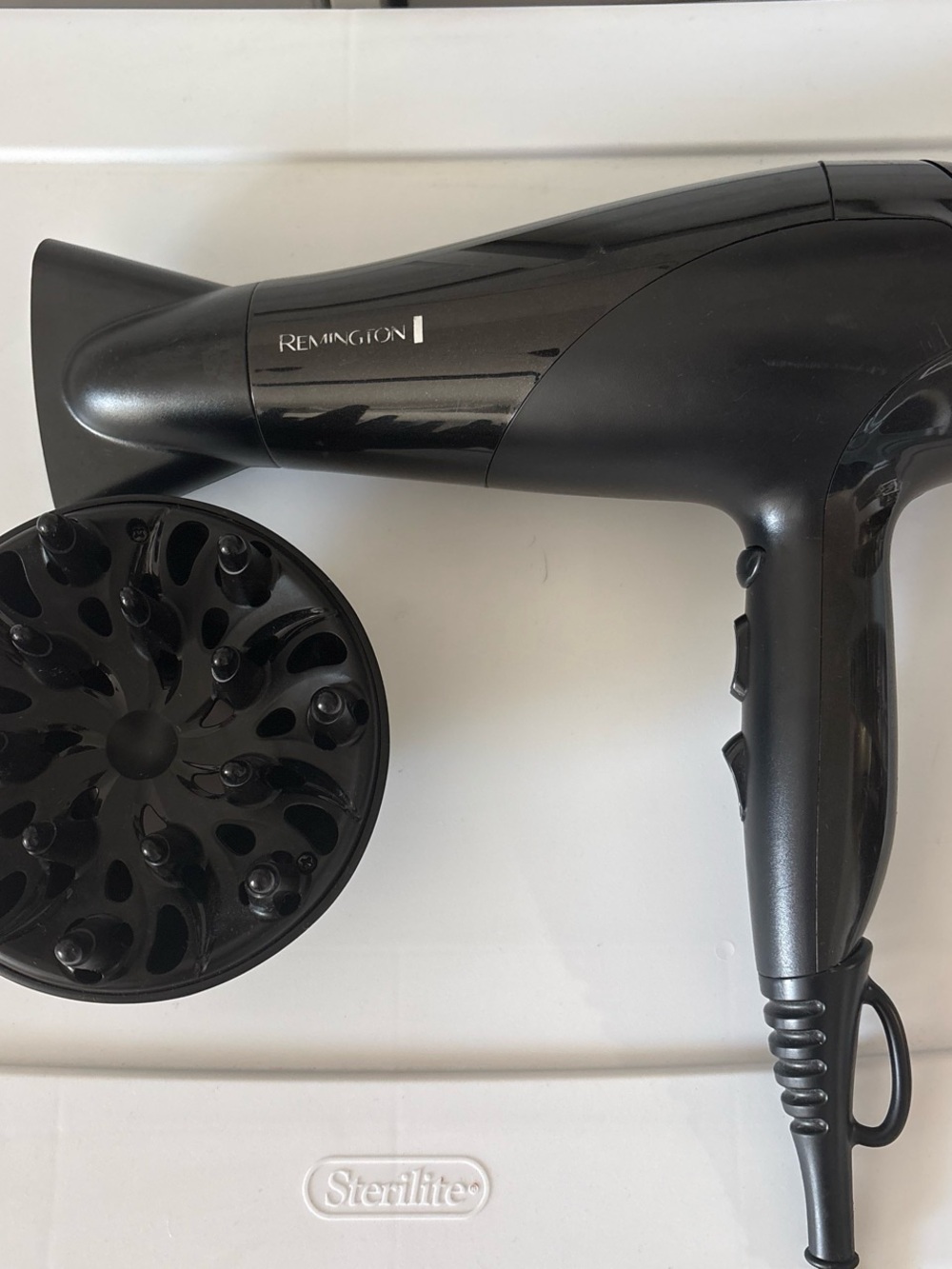 Remington Black Hair Dryer with Removable Diffuser